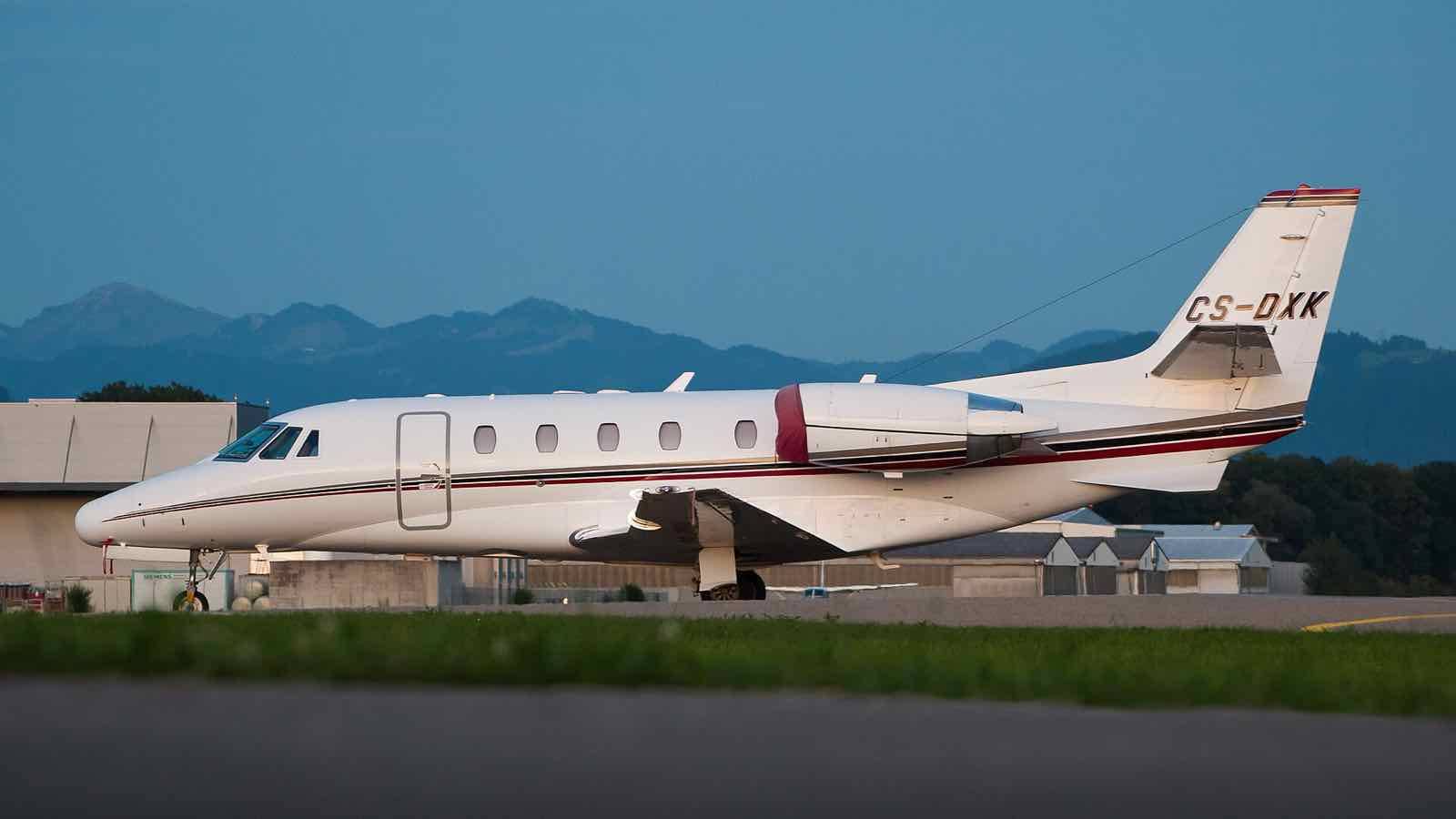 NetJets Europe Cessna 560XL Citation XLS (CS-DXK, cn 560-5633) at St. Gallen-Altenrhein Airport