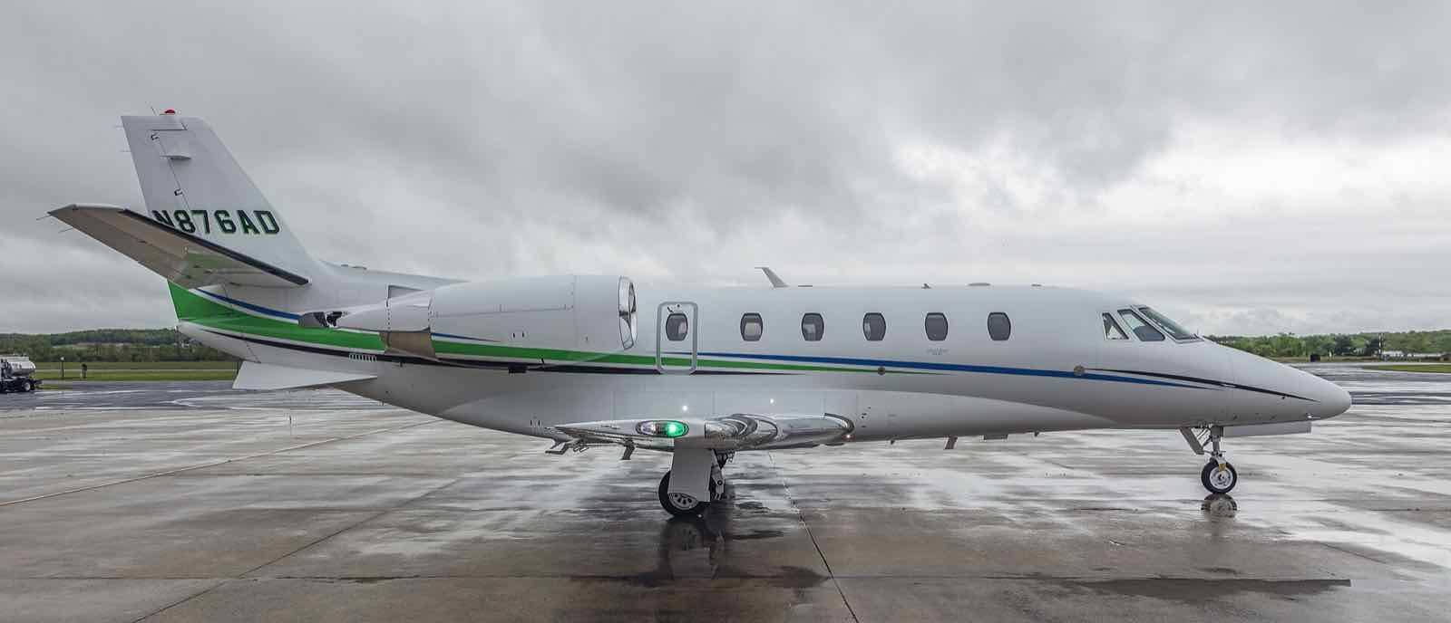Cessna Citation XLS+ N876AD at Frederick Municipal Airport, Maryland, USA