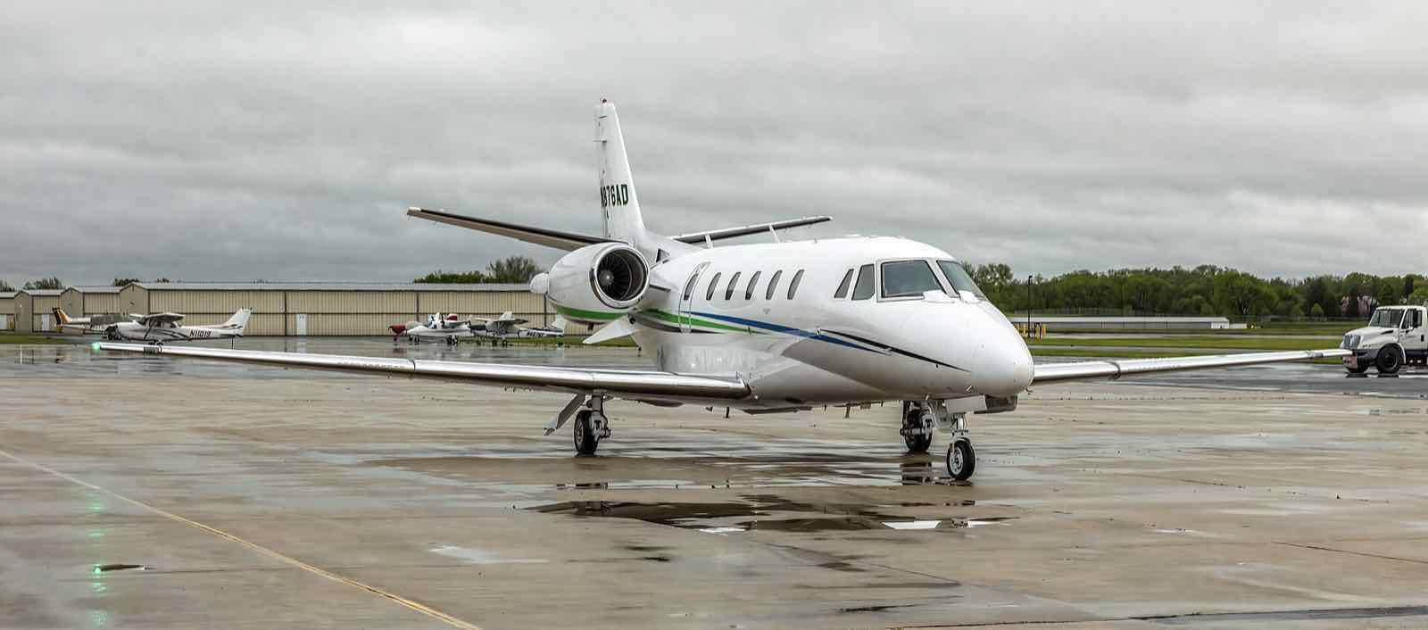 Cessna Citation XLS+ N876AD at Frederick Municipal Airport, Maryland, USA