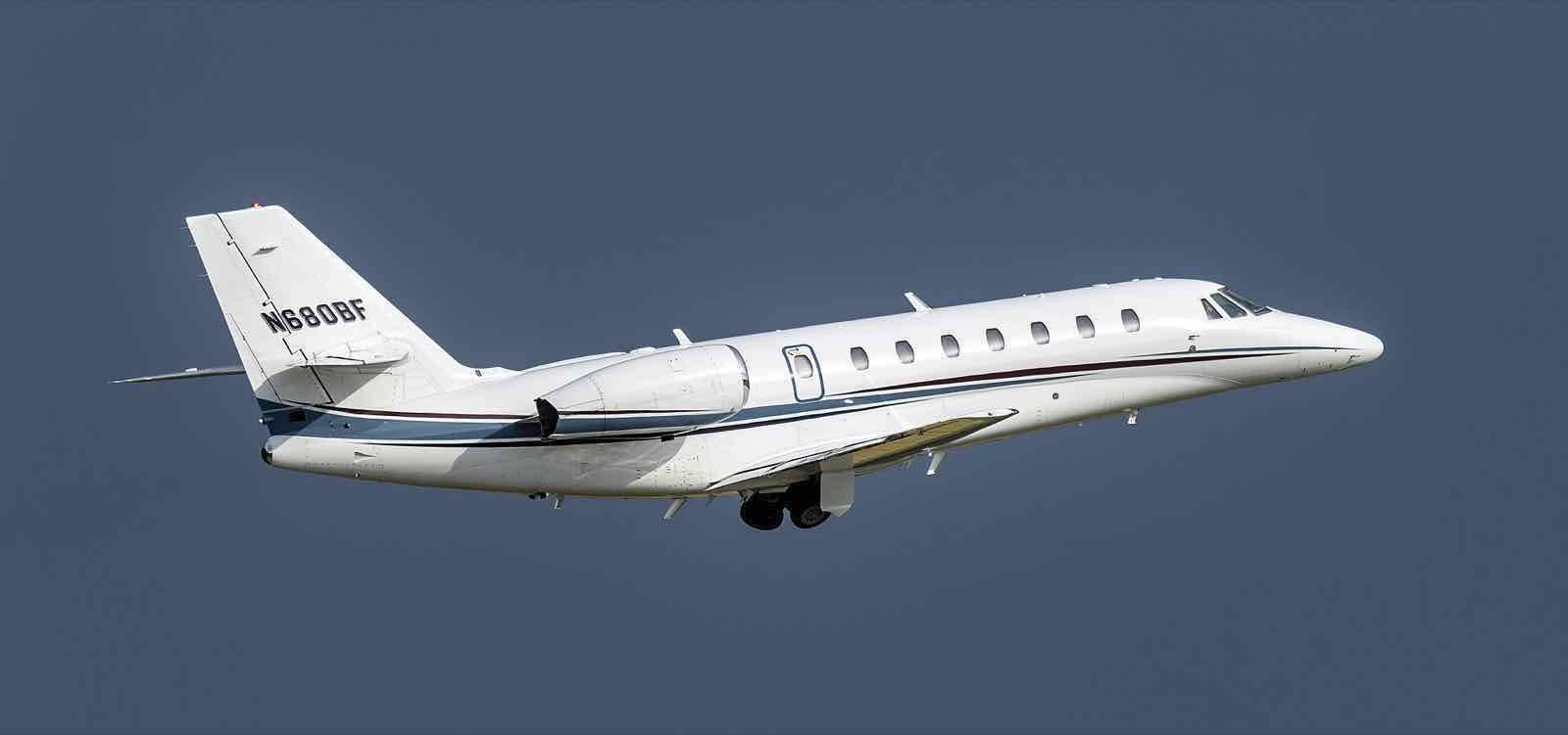 Cessna Citation Sovereign N680BF at Frederick Municipal Airport, Maryland, USA