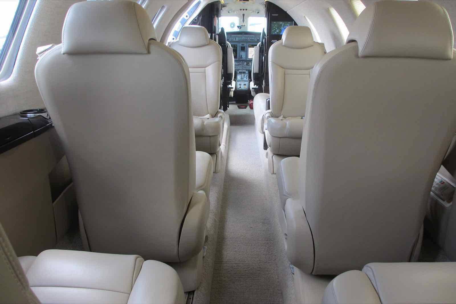 Cabin of Cessna Citation CJ4 interior