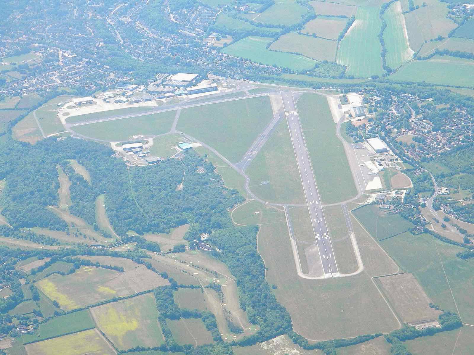 Aerial view of the London Biggin Hill Airport
