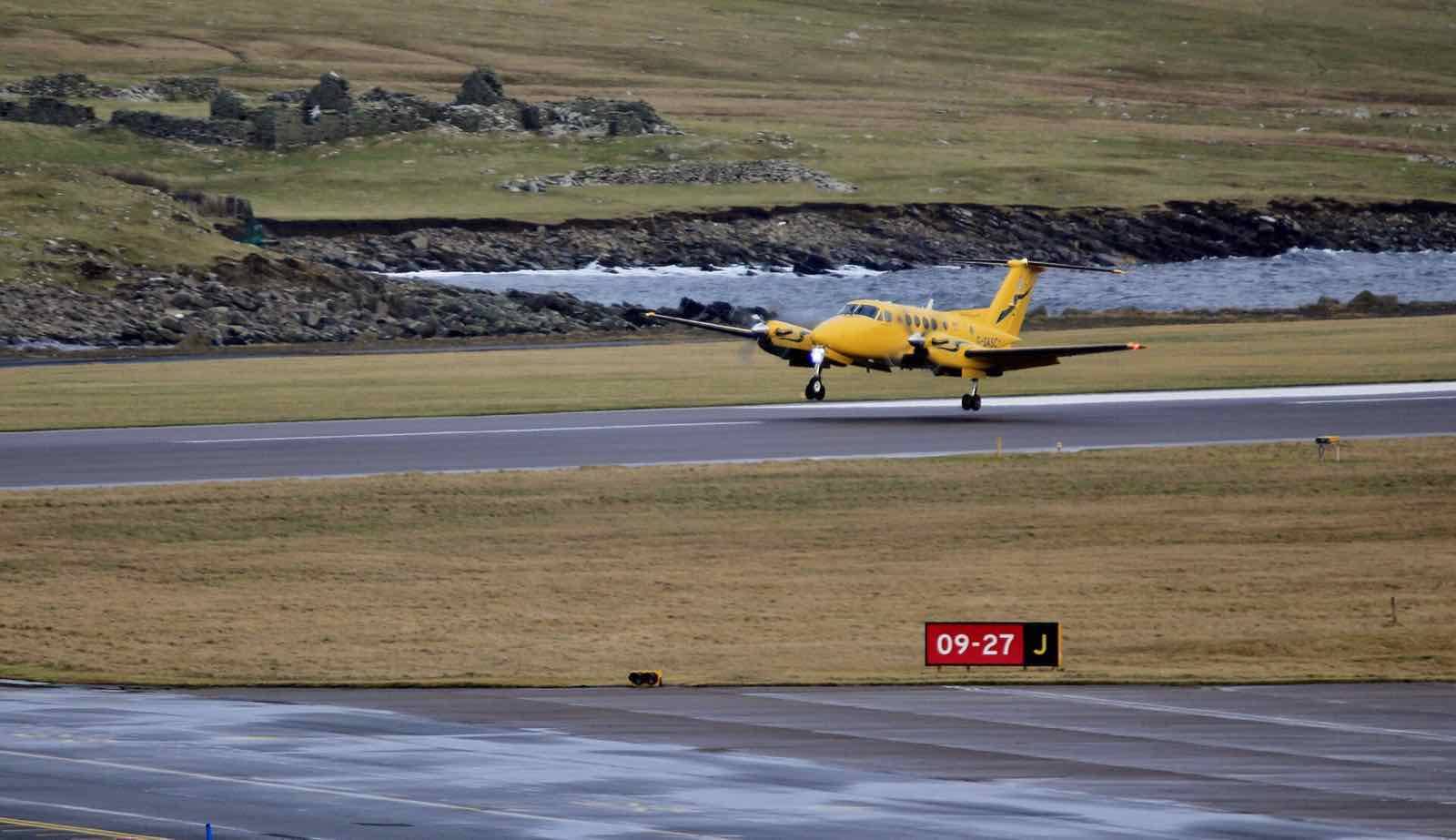 Arriving at Sumburgh
